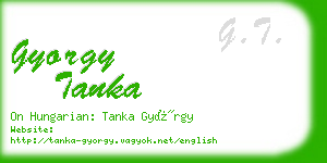 gyorgy tanka business card